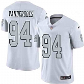Nike Men & Women & Youth Raiders 94 Eddie Vanderdoes White Color Rush Limited Jersey,baseball caps,new era cap wholesale,wholesale hats